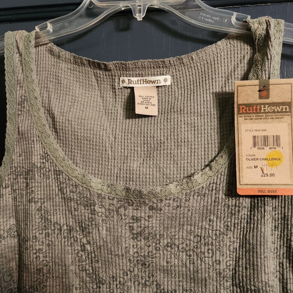 NWT Ruff Hewn Women’s Tank Top Olive Green size M